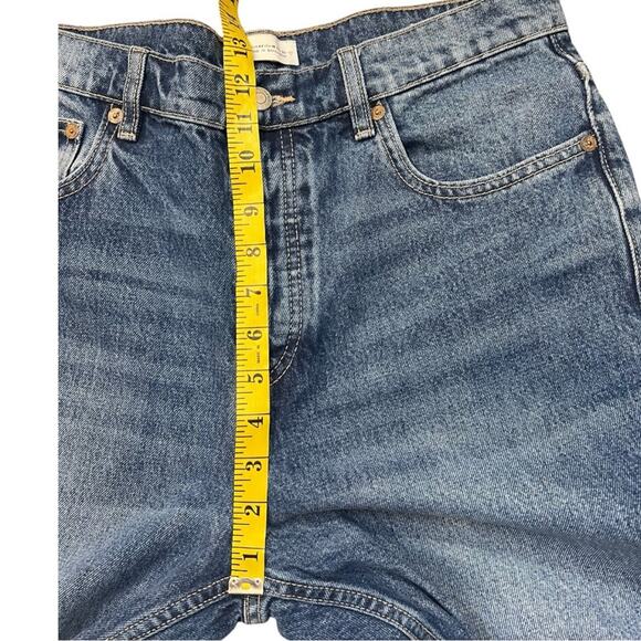 Zara Women Denim Straight Leg High Rise Jeans Medium Wash US 10 - Picture 12 of 13